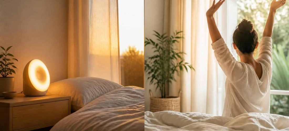 découvrez comment un réveil simulateur d'aube favorise un réveil naturel en douceur en imitant la lumière du soleil pour un réveil plus agréable et énergisant.